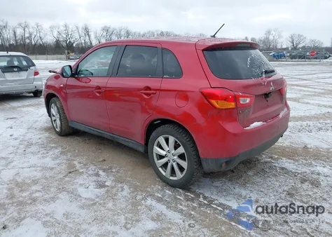 2014 Mitsubishi Outlander Sport Es z USA, uszkodzony, nr VIN 4A4AR3AU0EE014934